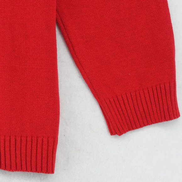 Karen Scott Sweater 2X Womens Plus Red Embroidered Snow Flake Crewneck Pullover - Picture 5 of 7